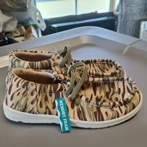 US Sports Camo Heeeeey You Guuuuuys! Canvas Shoes